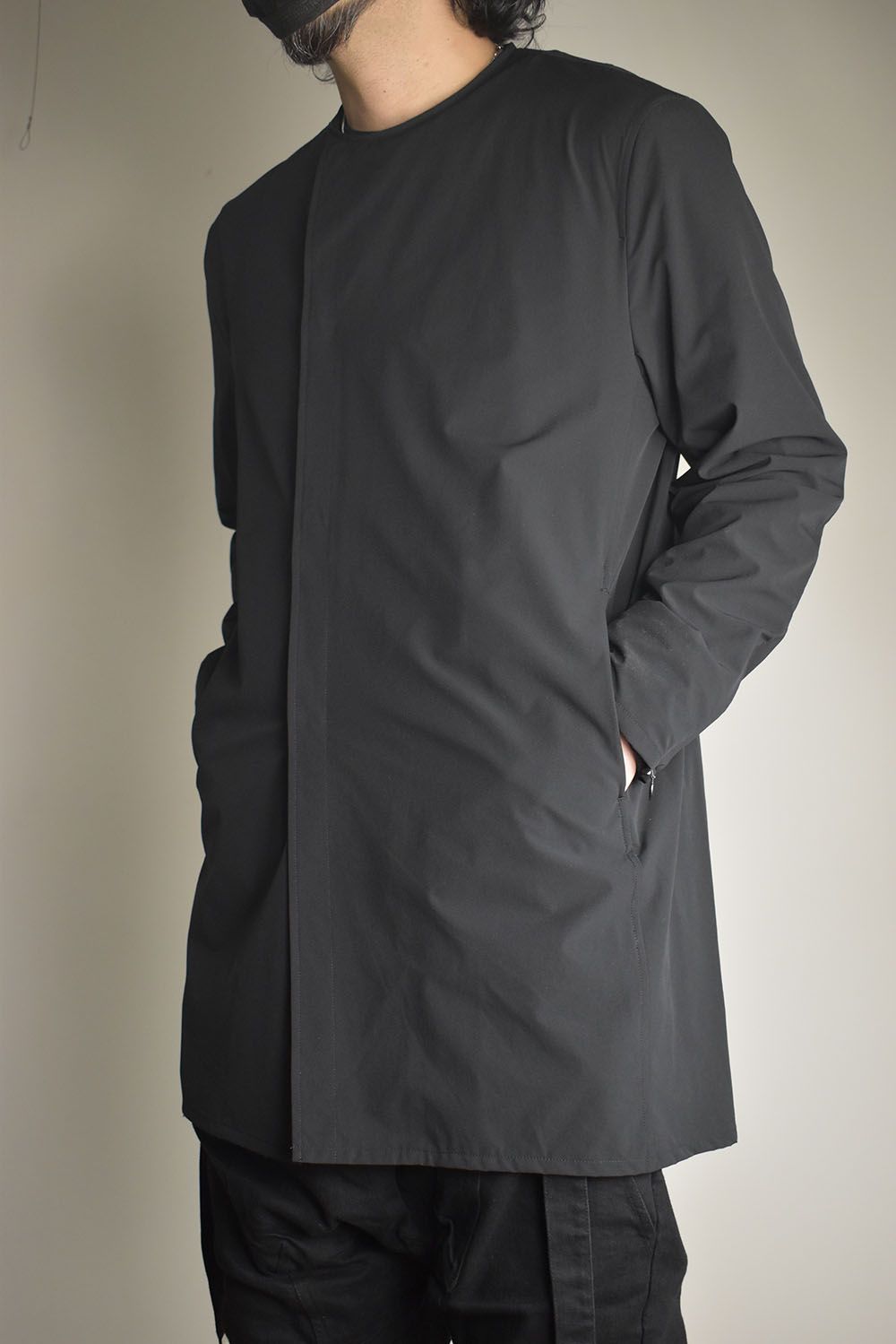 Anorak Jerseey Coat"Black" / アノラックジャージーコート"ブラック"