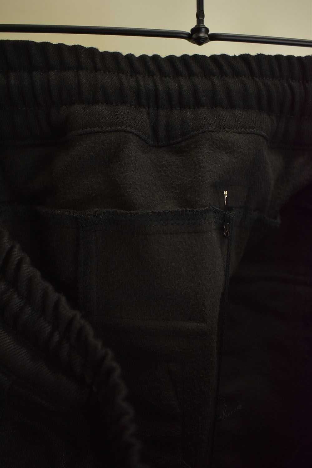 Coating Bonding Sarouel Cargo Jogger Denim"Black" / コーティングボンディングサルエルカーゴジョガーデニム"ブラック"