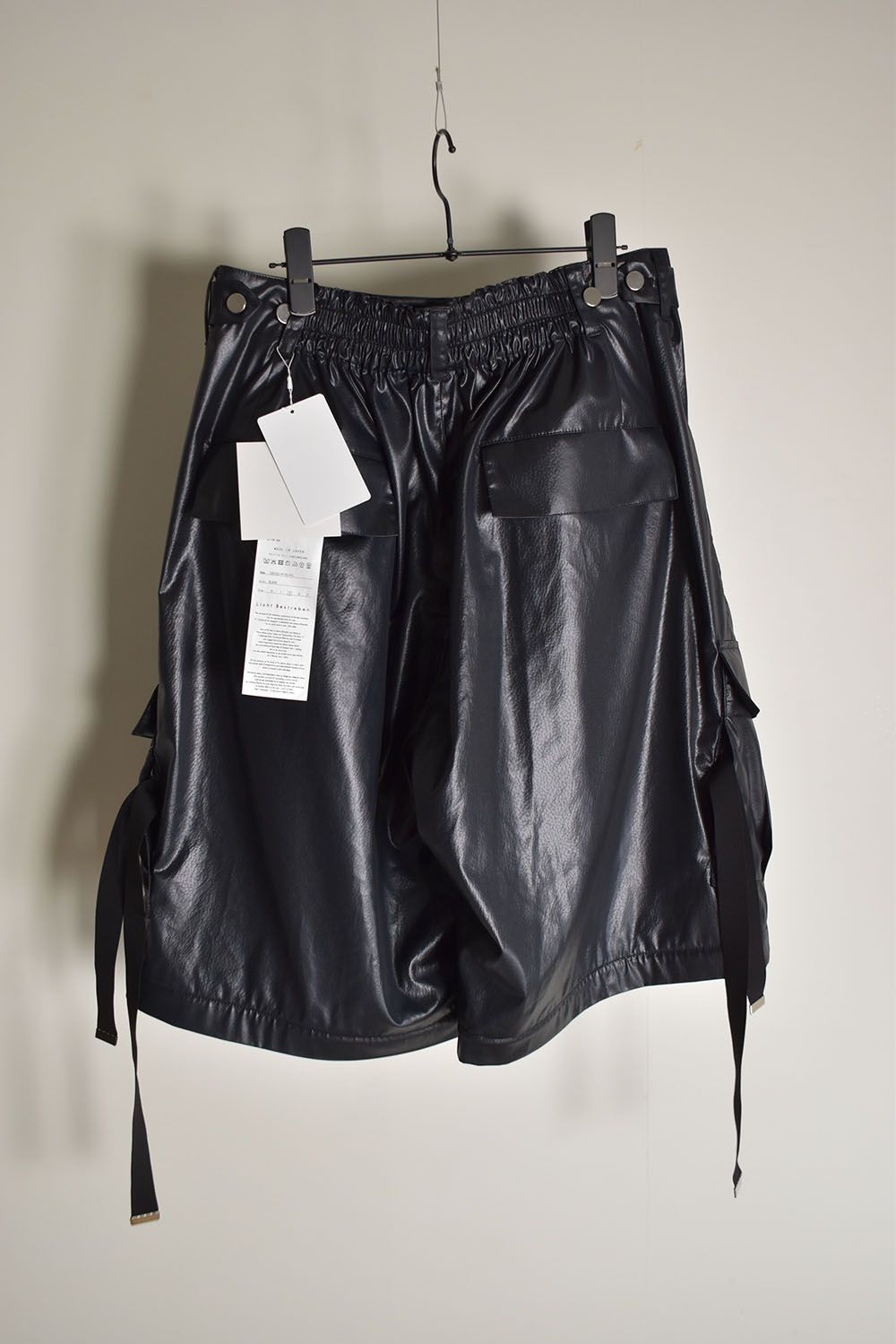 Fake Fake Leather Detachable Cargo Pants"Black"/フェイクフェイクレザーデタッチャブルカーゴパンツ"ブラック"