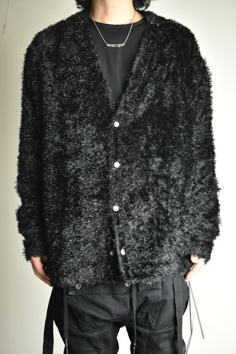 《2026AW先行予約》Shaggy Cardigan Shirts"ブラック" / シャギーカーディガンシャツ"ブラック"