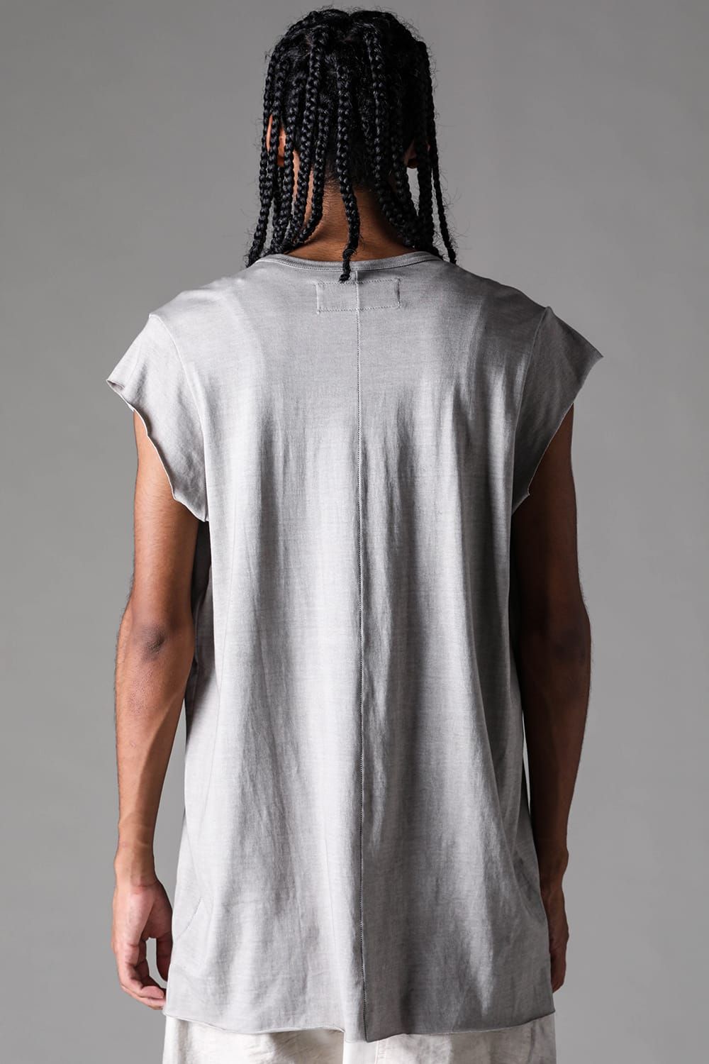 《2027SS先行予約》Sumi Dyed Lightweight French Terry Tank Top "L.Grey" / 墨染ミニ裏毛タンクトップ"ライトグレー"