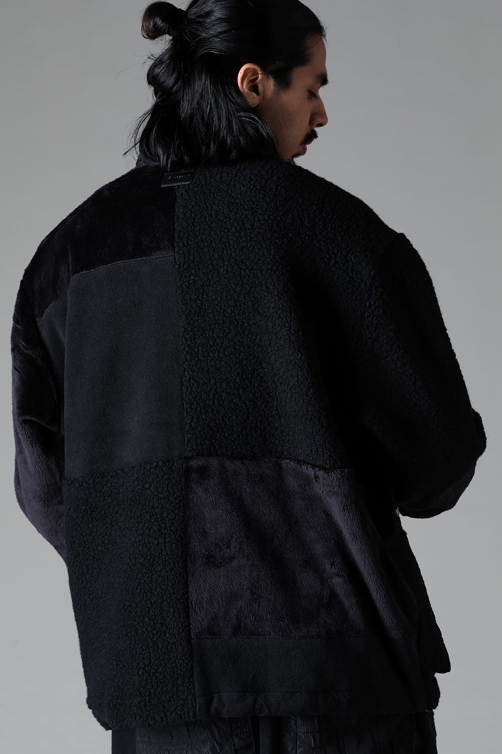 《2025AW先行予約》Fleece Combi Track Jacket"Black" / フリースコンビトラックジャケット"ブラック"