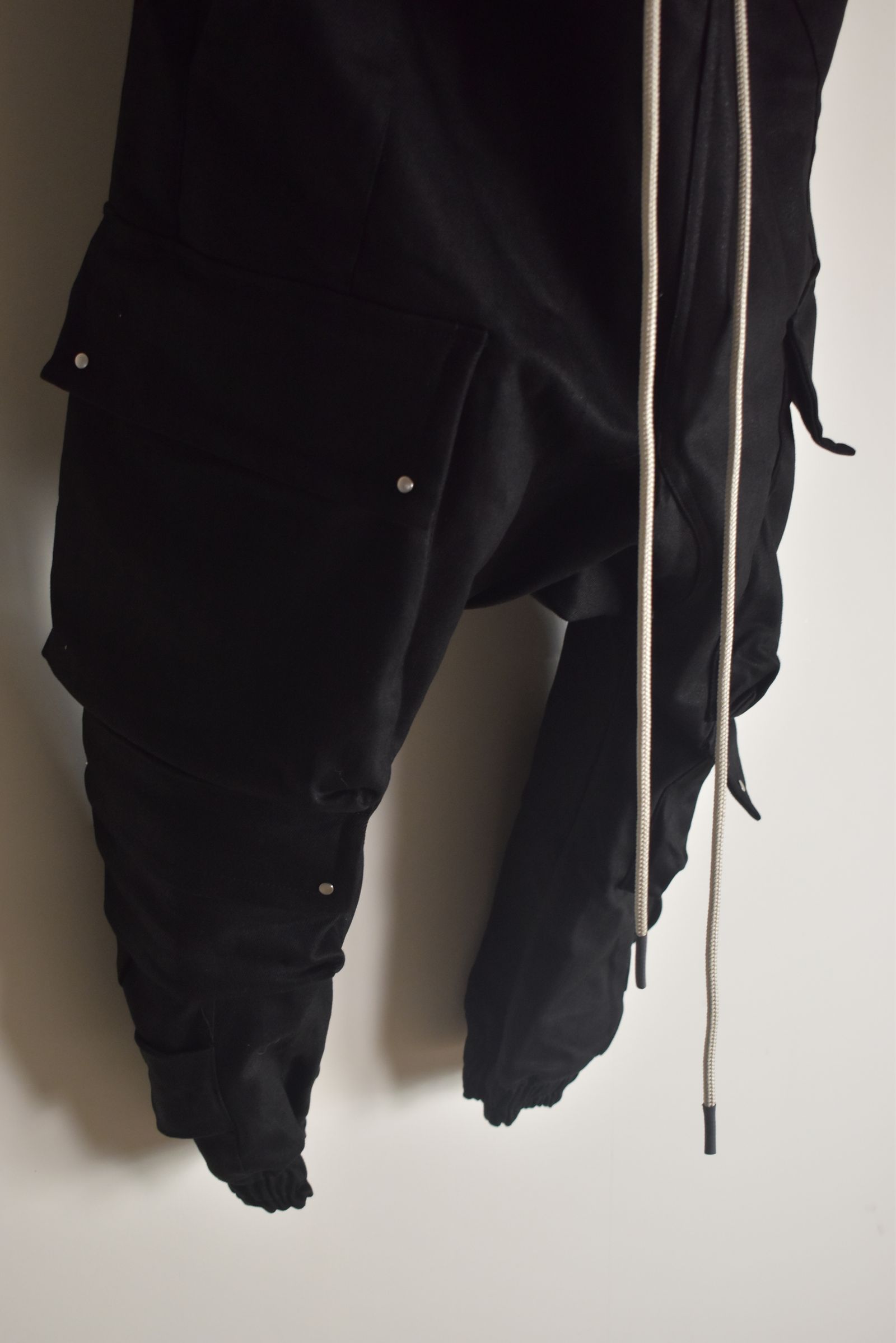 Bonding Sarouel Cargo Jogger Denim"Black" / ボンディングサルエルカーゴジョガーデニム"ブラック"