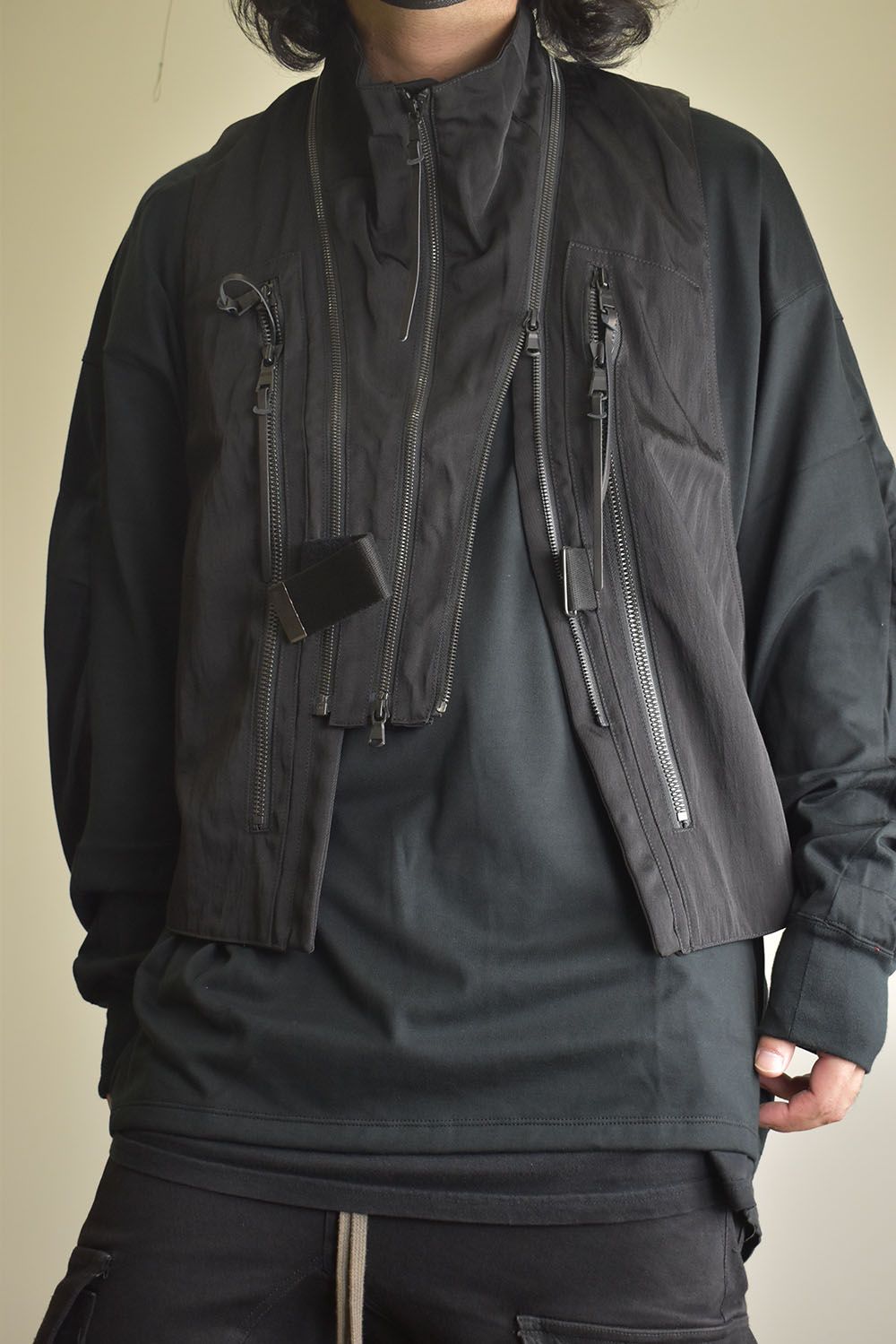 Nylon Wool Twill Tactical Vest"Black" / ナイロンウールツイルタクティカルベスト"ブラック"