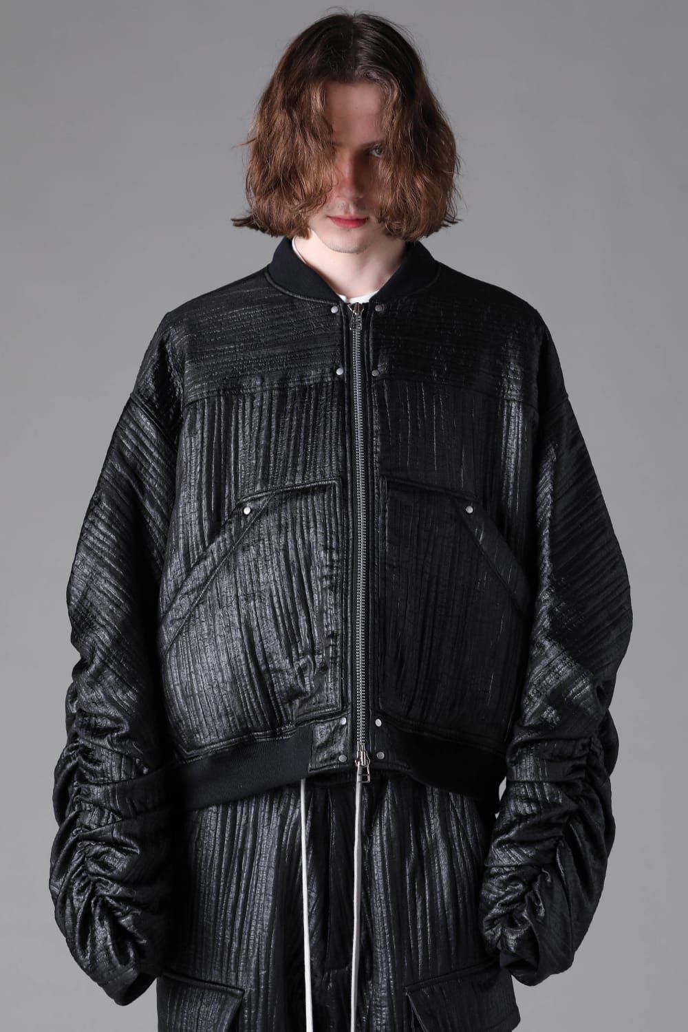 《2026AW先行予約》Gathered Aam MA-1"Black" / ギャザーアームMA-1"ブラック"