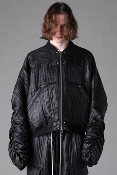 《2026AW先行予約》Gathered Aam MA-1"Black" / ギャザーアームMA-1"ブラック"