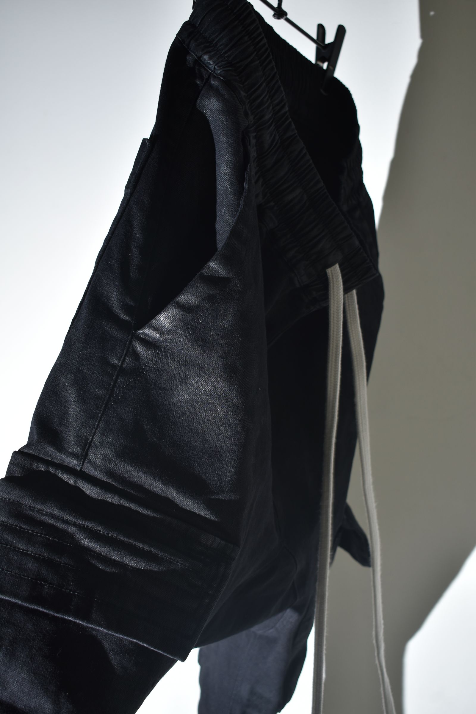 Coating Cargo Saroel Skinny"Black" / コーティングサルエルカーゴスキニー"ブラック"