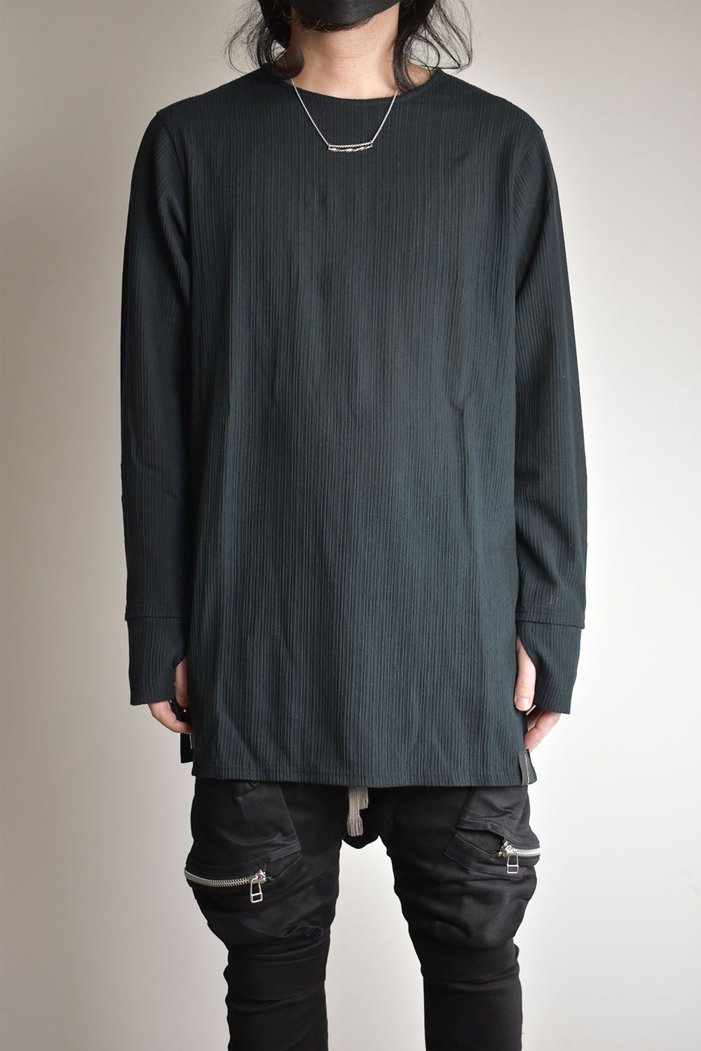 Base Layer Round Neck"Black"/ベースレイヤーラウンドネック"ブラック"