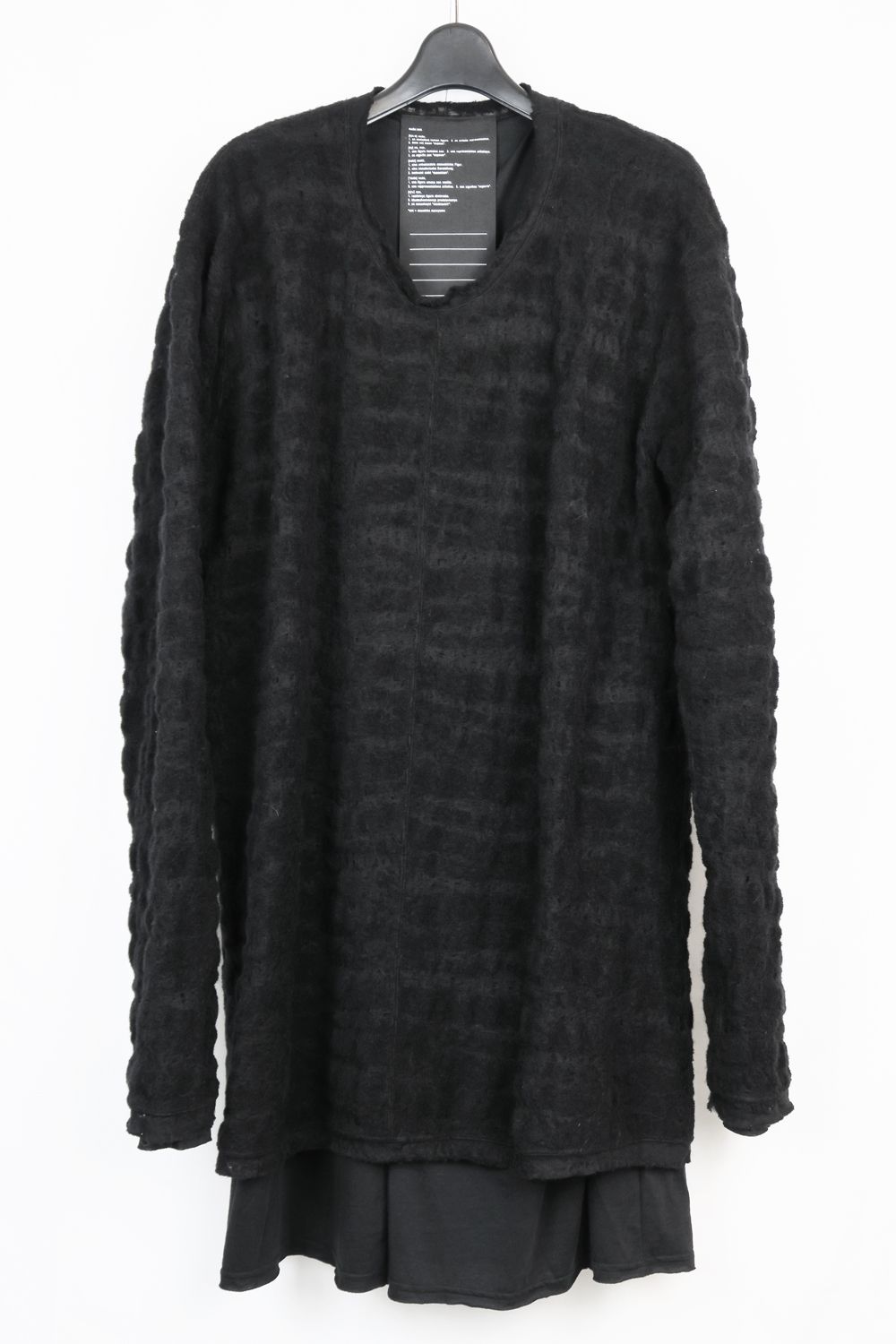 OVERSIZED LAYERED LONG SLEEVE T SHIRT"Black"/オーバーサイズドレイヤードロングスリーブTee"ブラック"