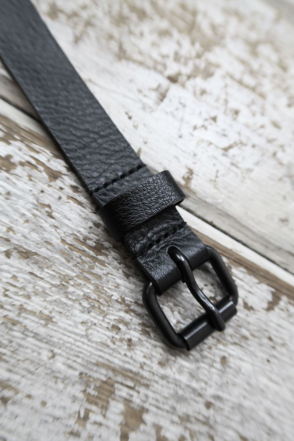 Leather Belt"Black" / ロングレザーベルト"ブラック"
