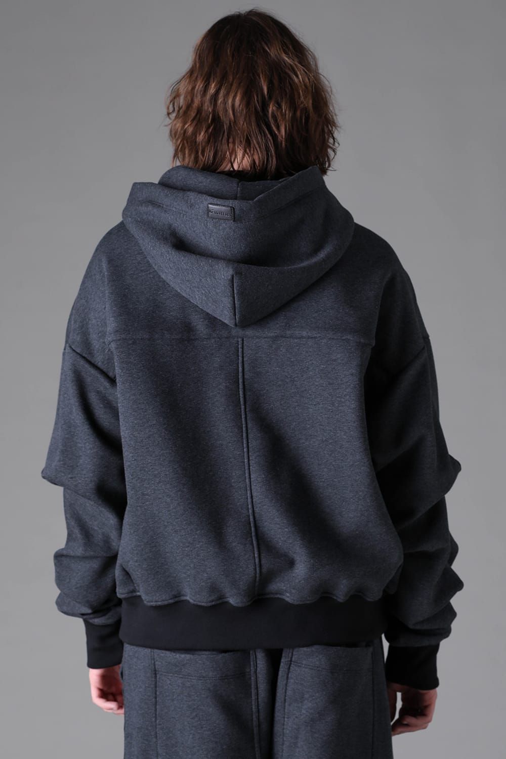 《2026AW先行予約》 Bonded Zip Hoodie"Black / D.Grey" ボンデッドジップフーディ"ブラック/ダークグレー"