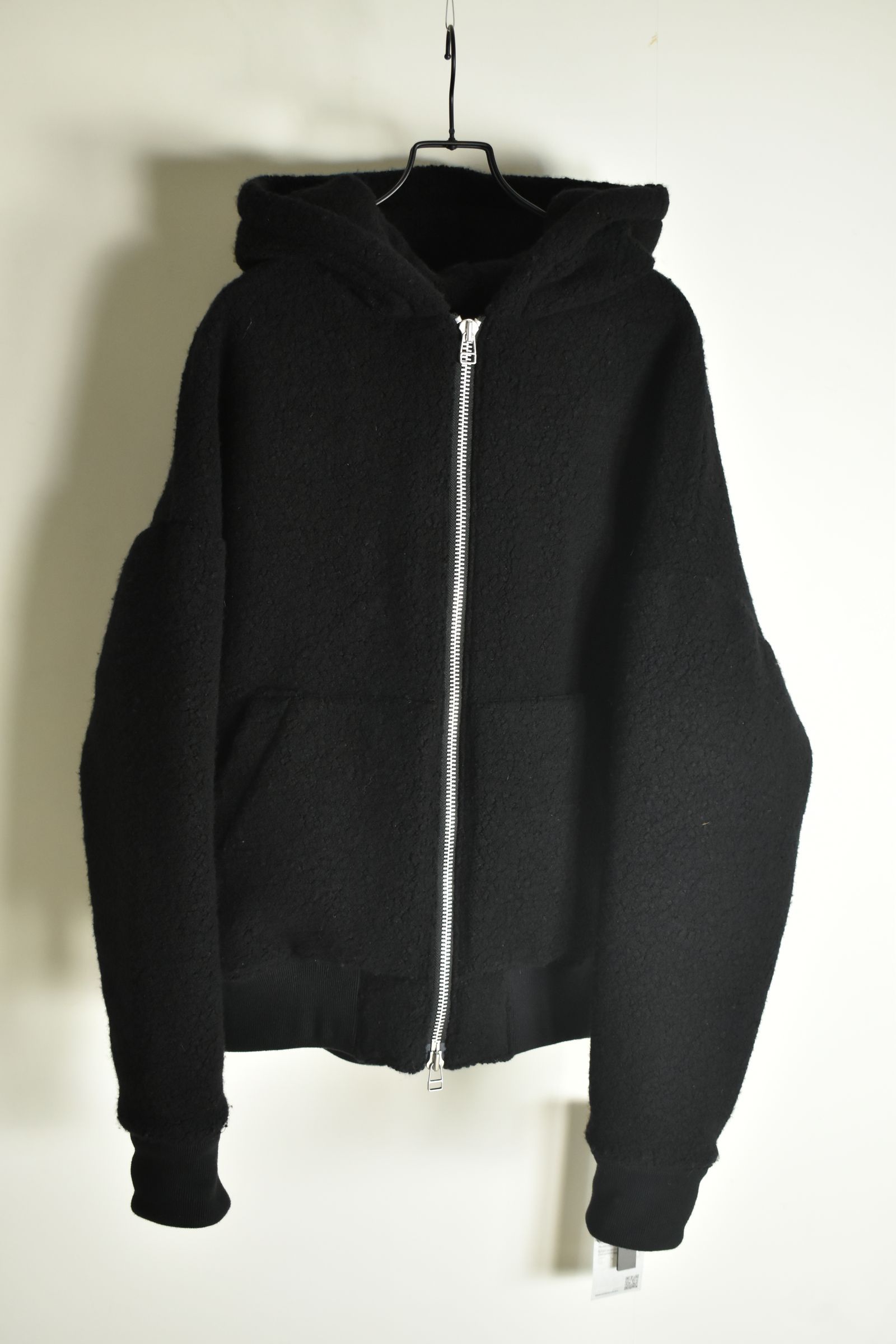 《2026AW先行予約》Sheep Pile Knit Padded Hoodie"Black / Khaki" / シープパイルニットパデッドフーディ"ブラック / カーキ"