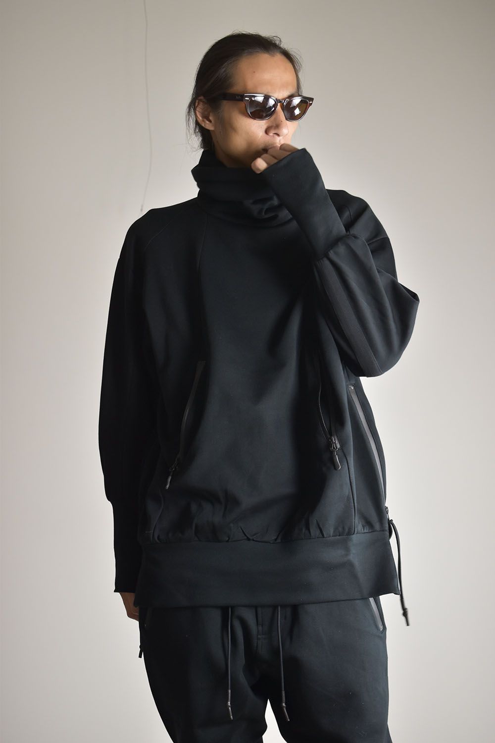 Line Pullover Jersey"Black"/ラインプルオーバージャージー"ブラック"