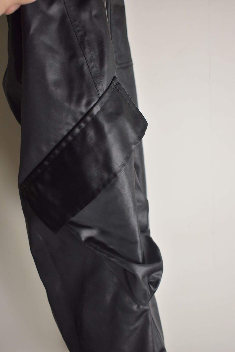 Heavy Satin Cargo Pants"Black" / ヘビーサテンカーゴパンツ"ブラック"