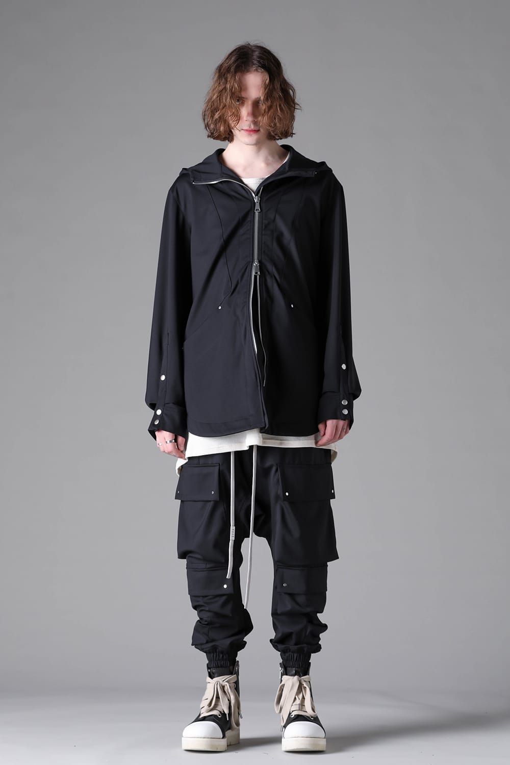 《2026AW先行予約》Technical Nylon Military Sarrouel Easy Pants"Black" / テクニカルナイロンミリタリーサルエルイージーパンツ"ブラック"