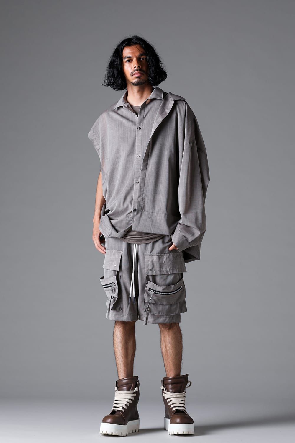 《2026SS先行予約》Cargo Shorts"Black /Stone" / カーゴショーツ"ブラック/ストーン"