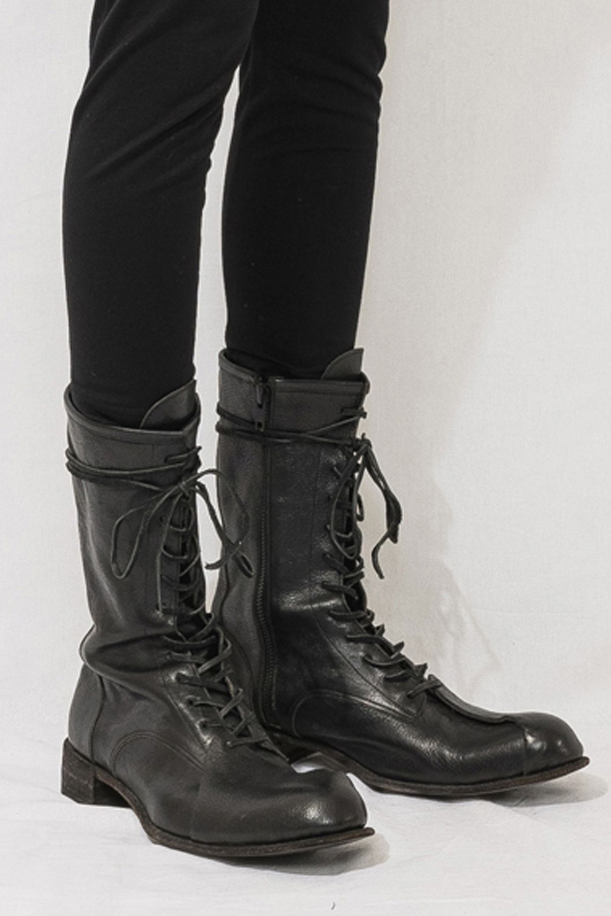 Leather Long  Boots"Black"/レザーロングブーツ"ブラック"