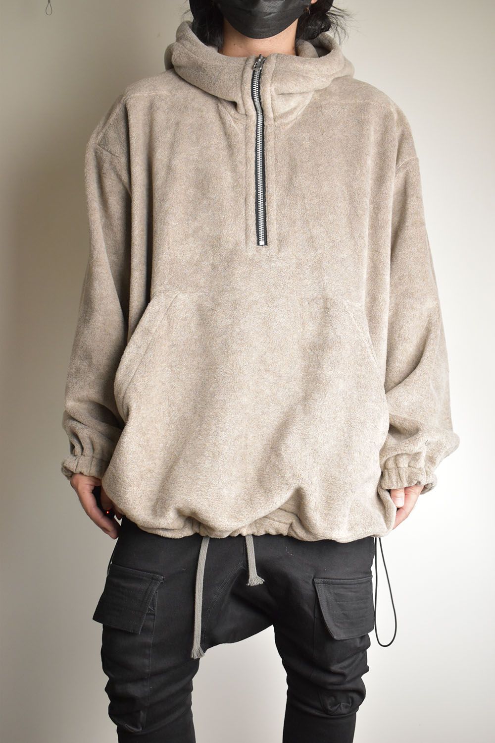 Fleece Hoodie"Beige" / フリースフーディ"ベージュ/"