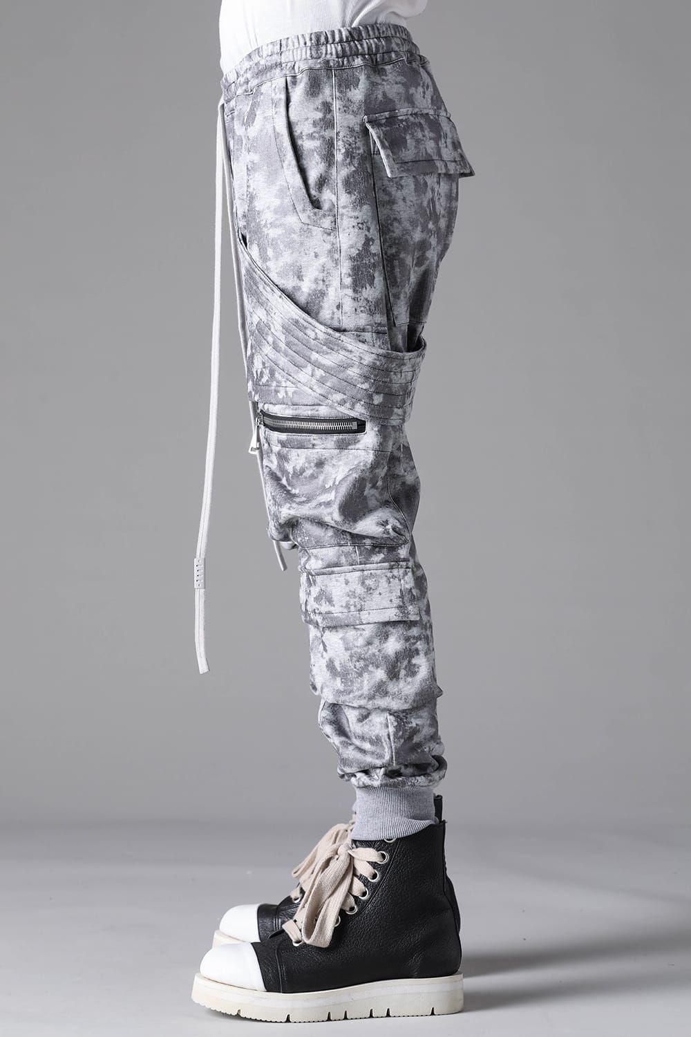 《2026AW先行予約》Sweat Belt Cargo Sarrouel Easy"L.Grey" / スウェットベルトカーゴサルエルイージー"ライトグレー"