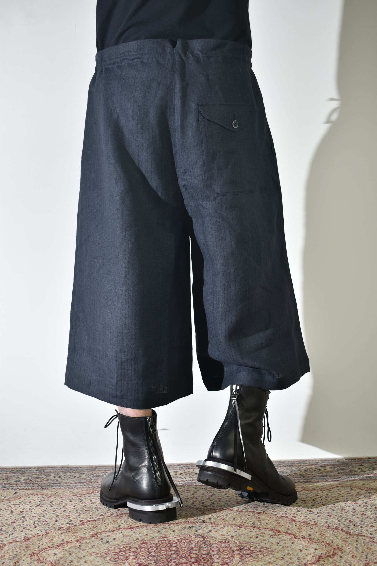 Linen Silk Trousers"Tuxedo" / リネンシルクトラウザー"タキシード"