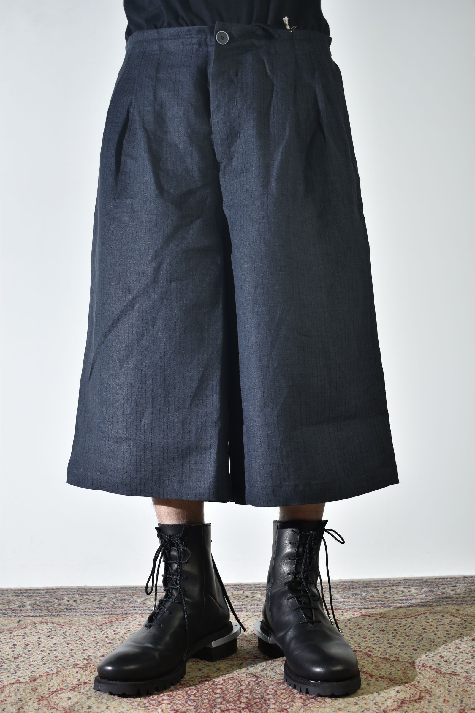 Linen Silk Trousers"Tuxedo" / リネンシルクトラウザー"タキシード"