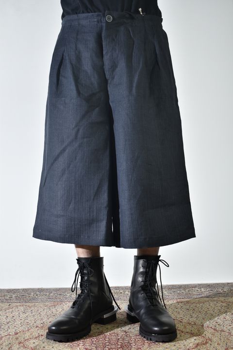 Linen Silk Trousers"Tuxedo" / リネンシルクトラウザー"タキシード"
