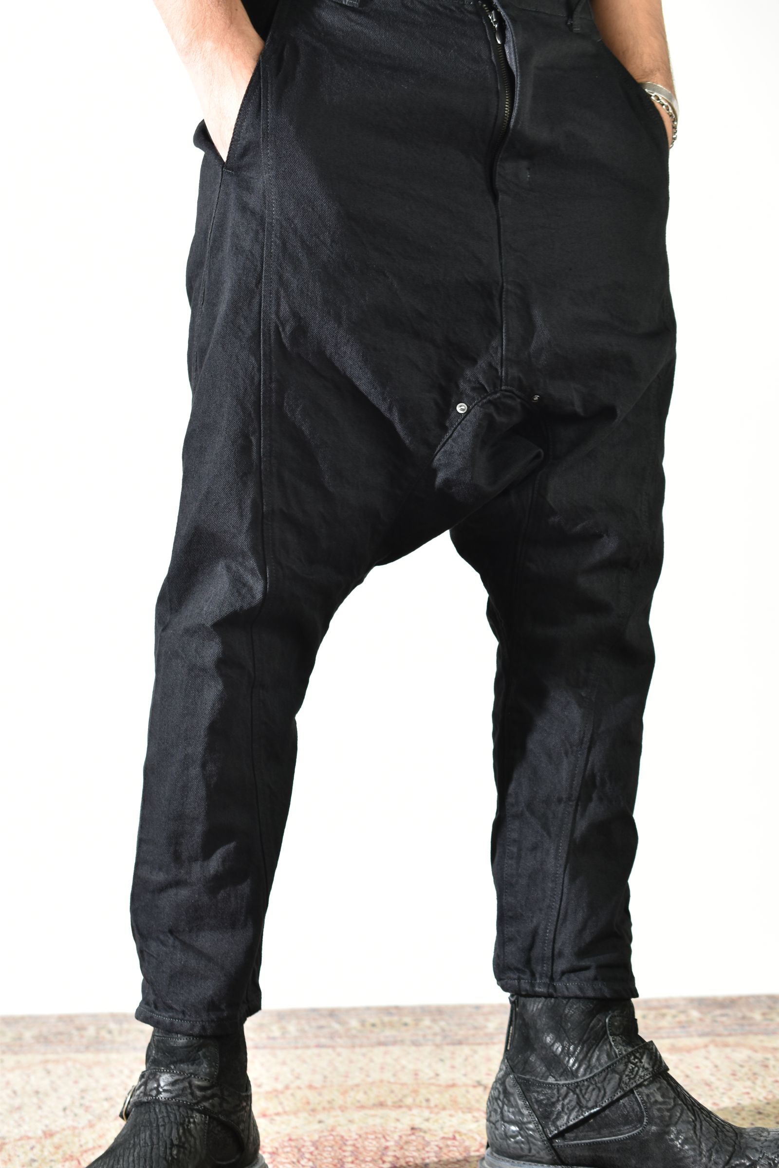 Sarrouel Denim Pants "Black" / サルエルデニムパンツ "ブラック"