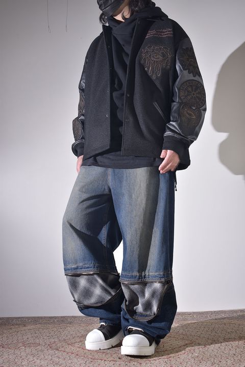 コーチジャケット×デニム