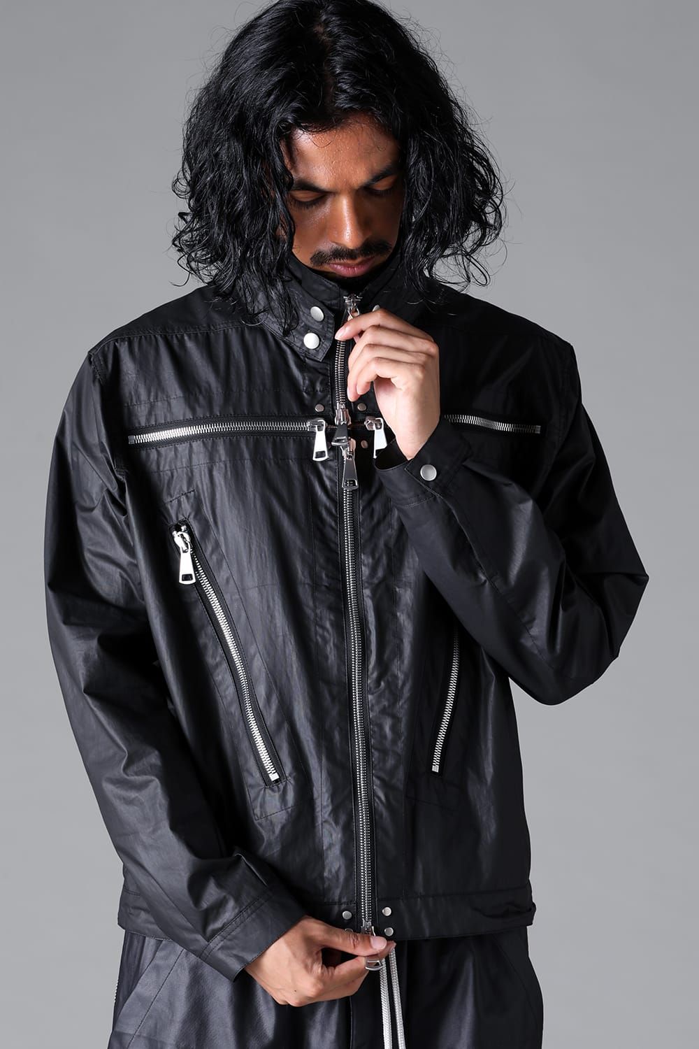 《2026SS先行予約》Coating Zip Blouson"Black" / コーティングジップブルゾン"ブラック"