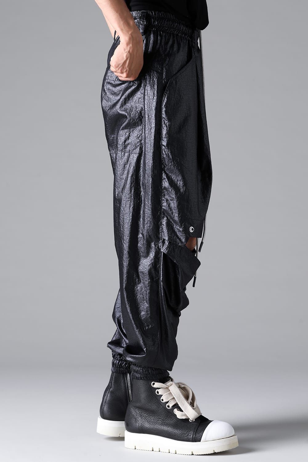 《2026SS先行予約》Front Tuck wide Jogger Pants"Black " /フロントタックワイドジョガーパンツ"ブラック"
