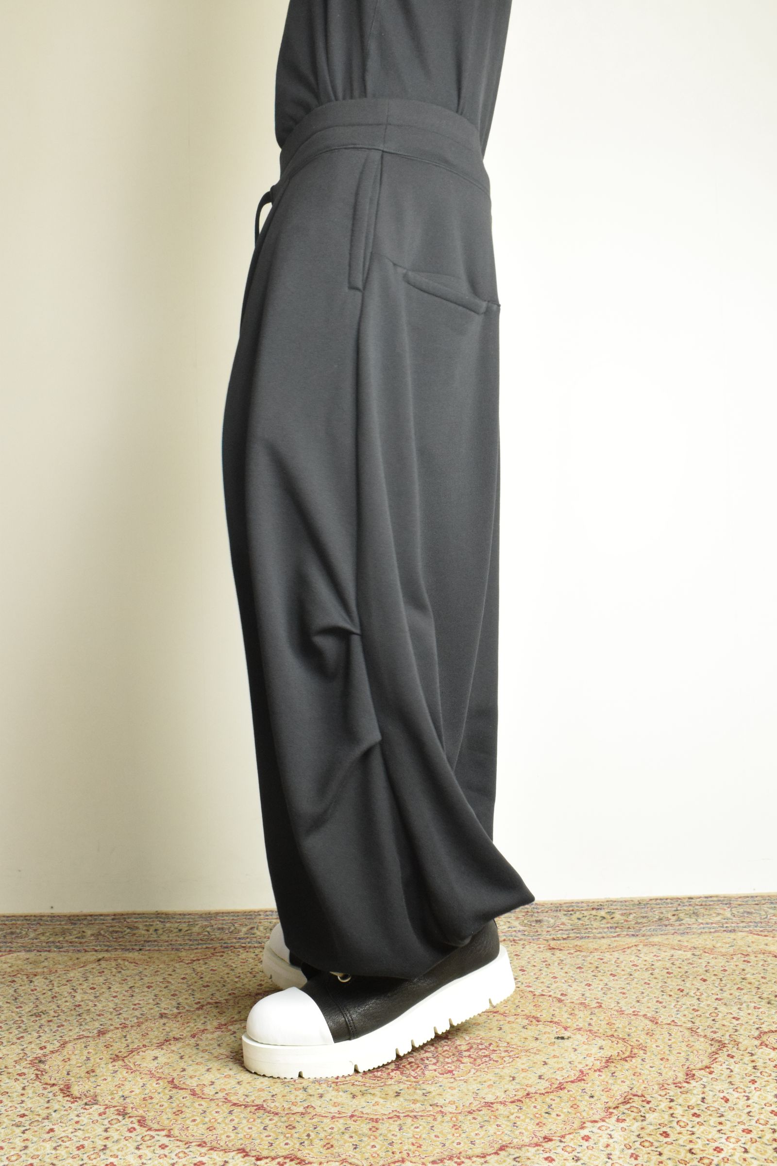 Sarouel Wide Sweat Pants"Black" / サルエルワイドスウェットパンツ"ブラック"