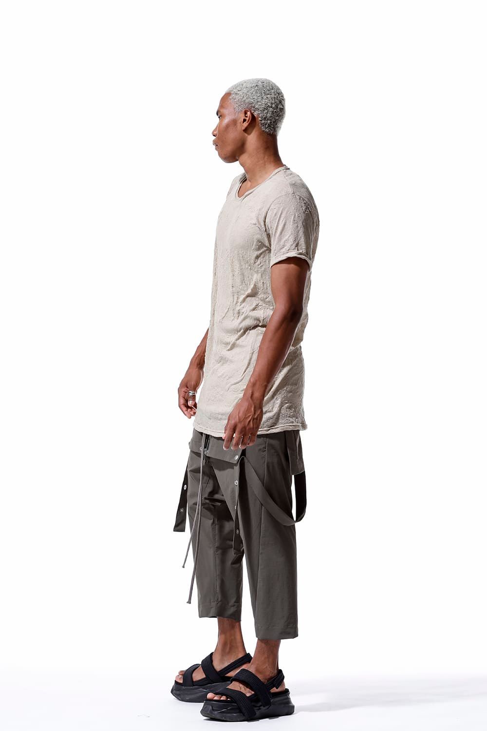 《2026SS先行予約》Gauze Washer Crew Neck Tee "Black/White/Ivory/Beige/Grey"/ガーゼワッシャークルーネックTee"ブラック/ホワイト/アイボリー/ベージュ/グレー"