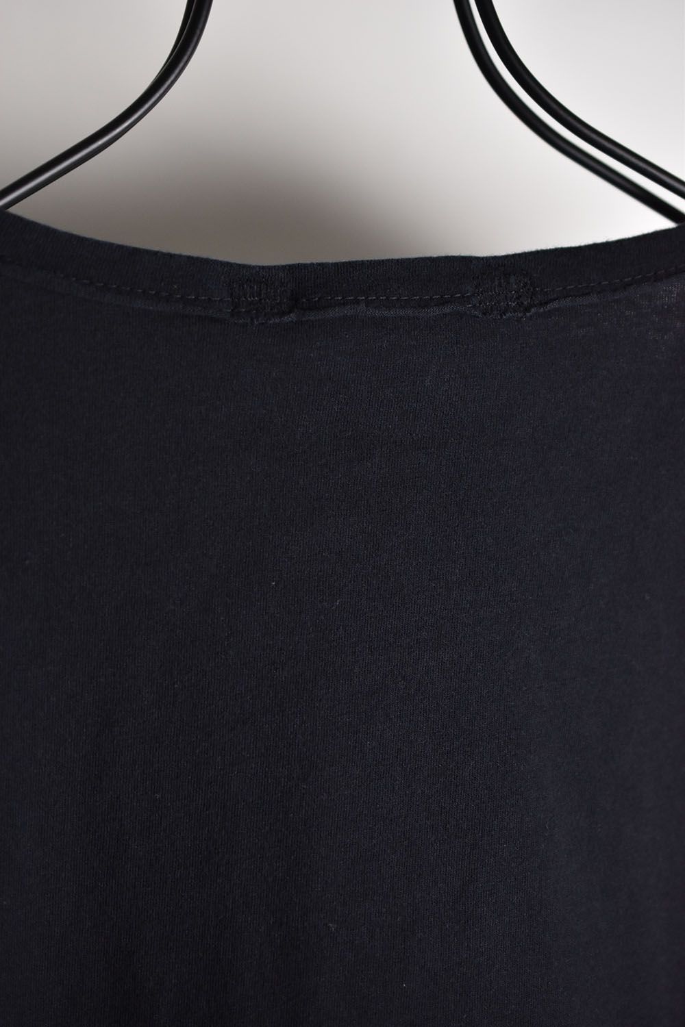 Soft Cotton Jersey Damage Layered Tee"Black"/30-ソフトコットンジャージーダメージ加工レイヤードTシャツ"ブラック"