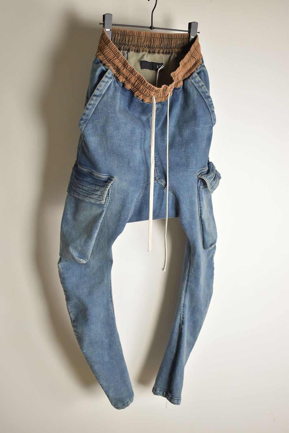 Vintage Denim Cargo Sarouel Skinny"Blue" / ヴィンテージデニムカーゴサルエルスキニー"ブルー"