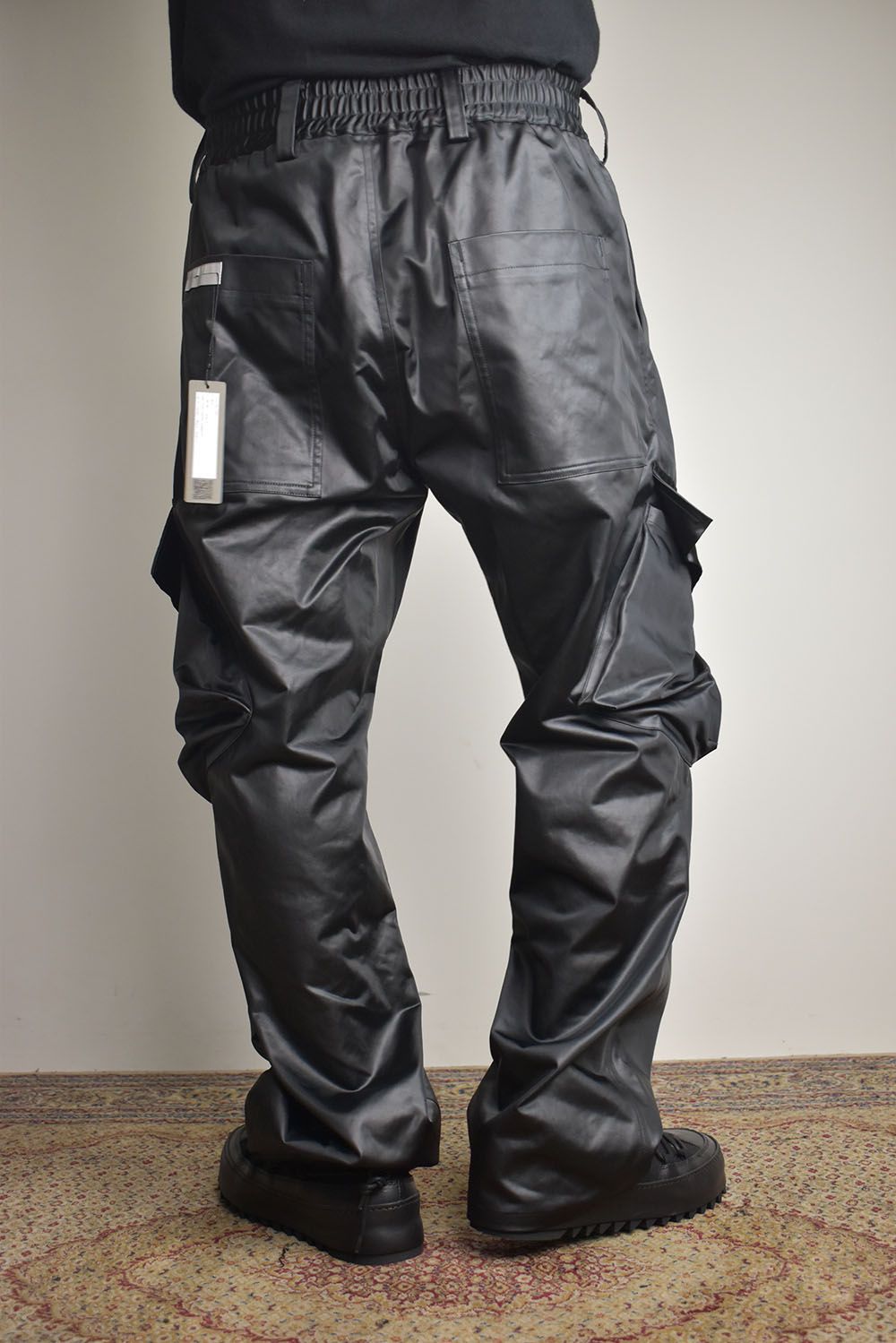 Heavy Satin Cargo Pants"Black" / ヘビーサテンカーゴパンツ"ブラック"