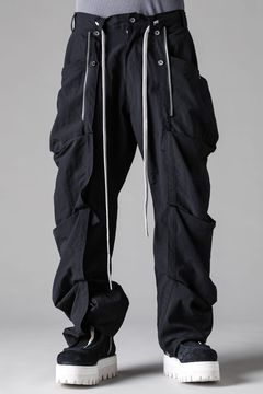 《2027SS先行予約》Rayon Nylon Side Layered Pants"Black / Grey / L.Khaki" /レーヨンナイロンサイドレイヤードパンツ"ブラック/グレー/ライトカーキ"