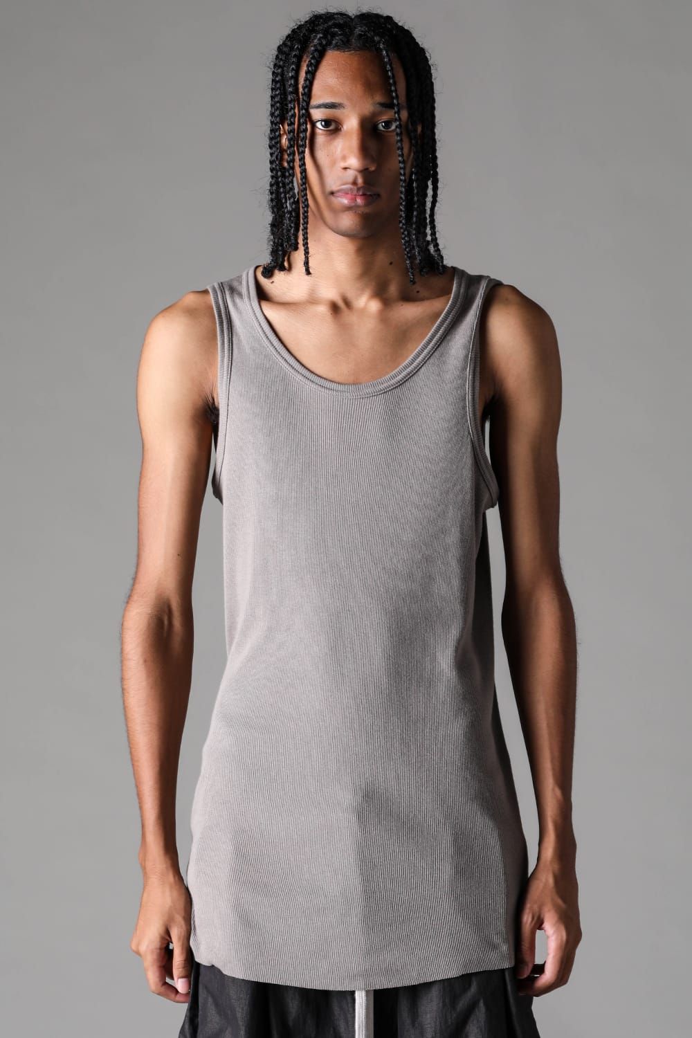 《2027SS先行予約》Regular Rib Tank Top"Greige" / レギュラーリブタンクトップ "グレージュ"
