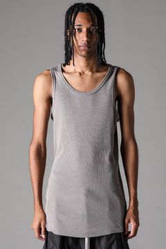 《2027SS先行予約》Regular Rib Tank Top"Greige" / レギュラーリブタンクトップ "グレージュ"