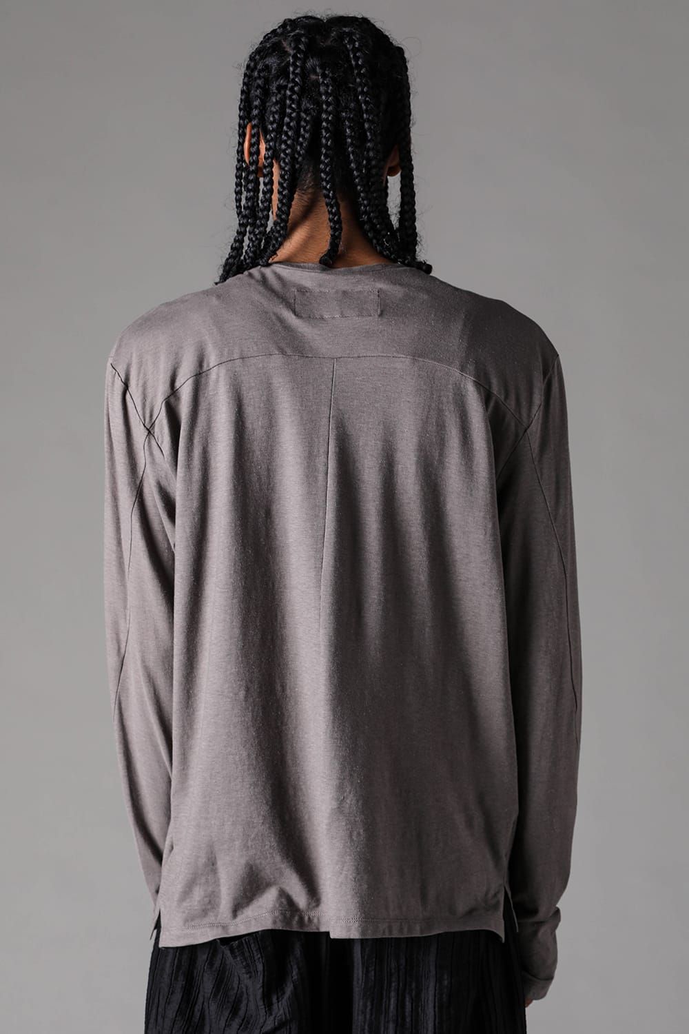 《2027SS先行予約》Henley Neck Long Sleeve "Black / Ivory / Greige / Ice Blue / Pale Shell" / ヘンリーネックロングスリーブ"ブラック/アイボリー/グレージュ/アイスブルー/ペイルシェル"