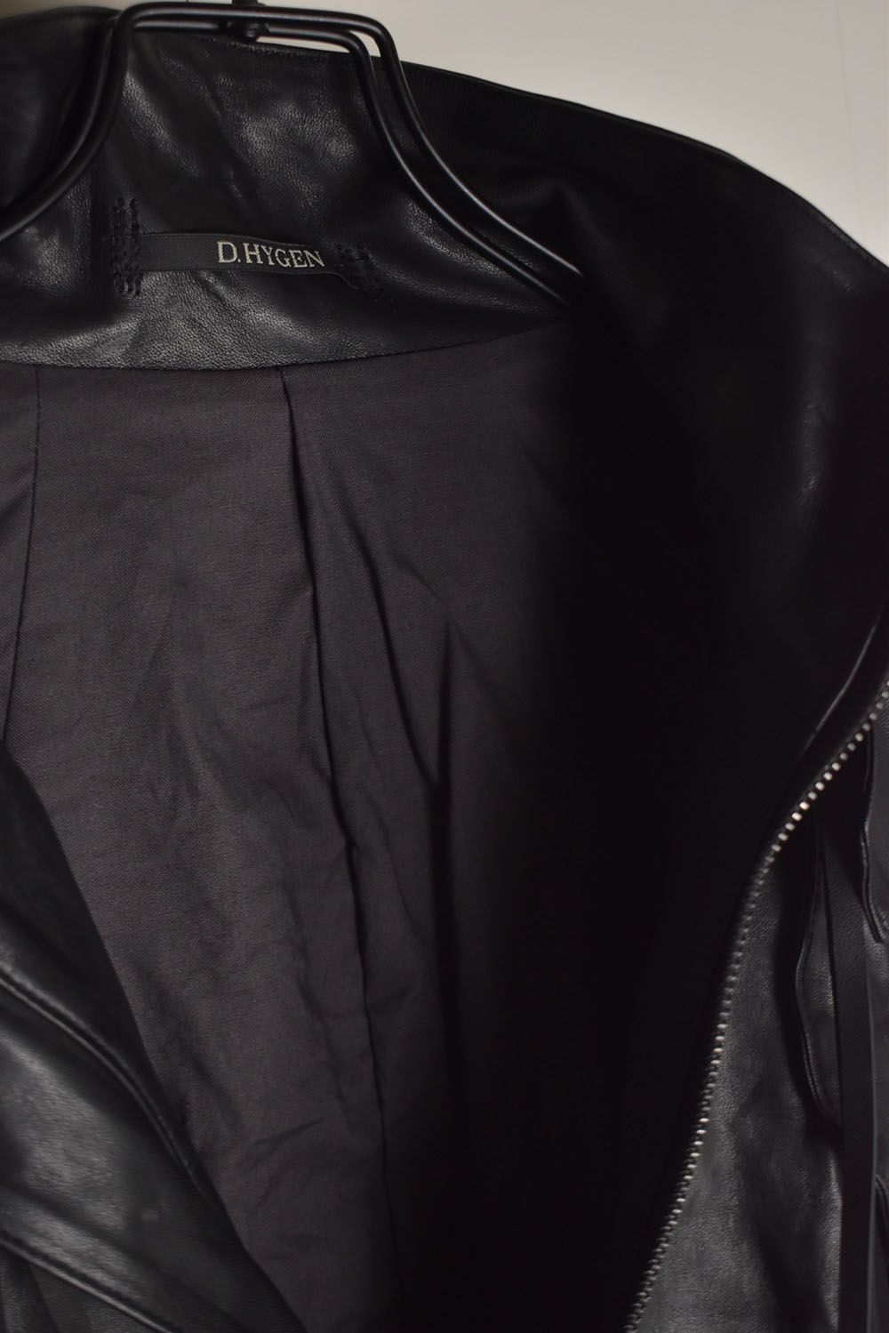Horse Leather Hood Attachd Jacket "Black" / ホースレザーフードアタッチドジャケット"ブラック"