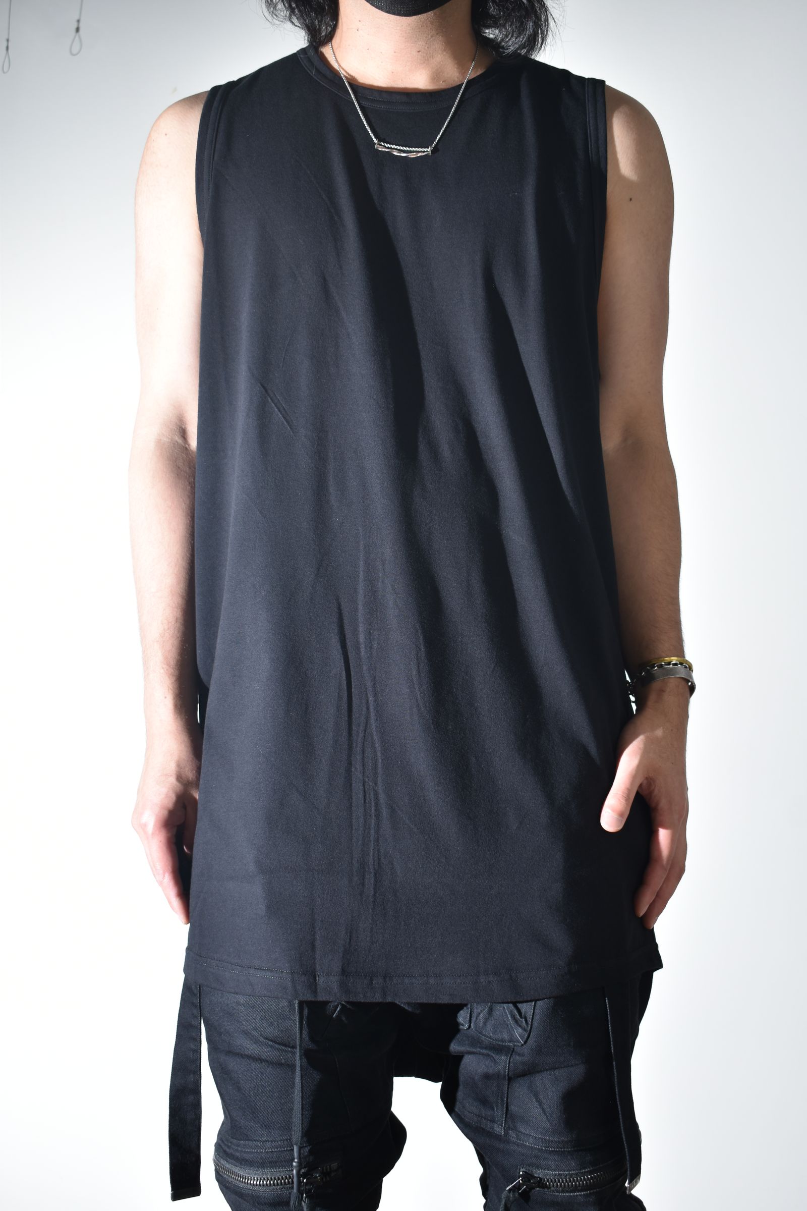 Long Tank Top"Black" / ロングタンクトップ"ブラック"