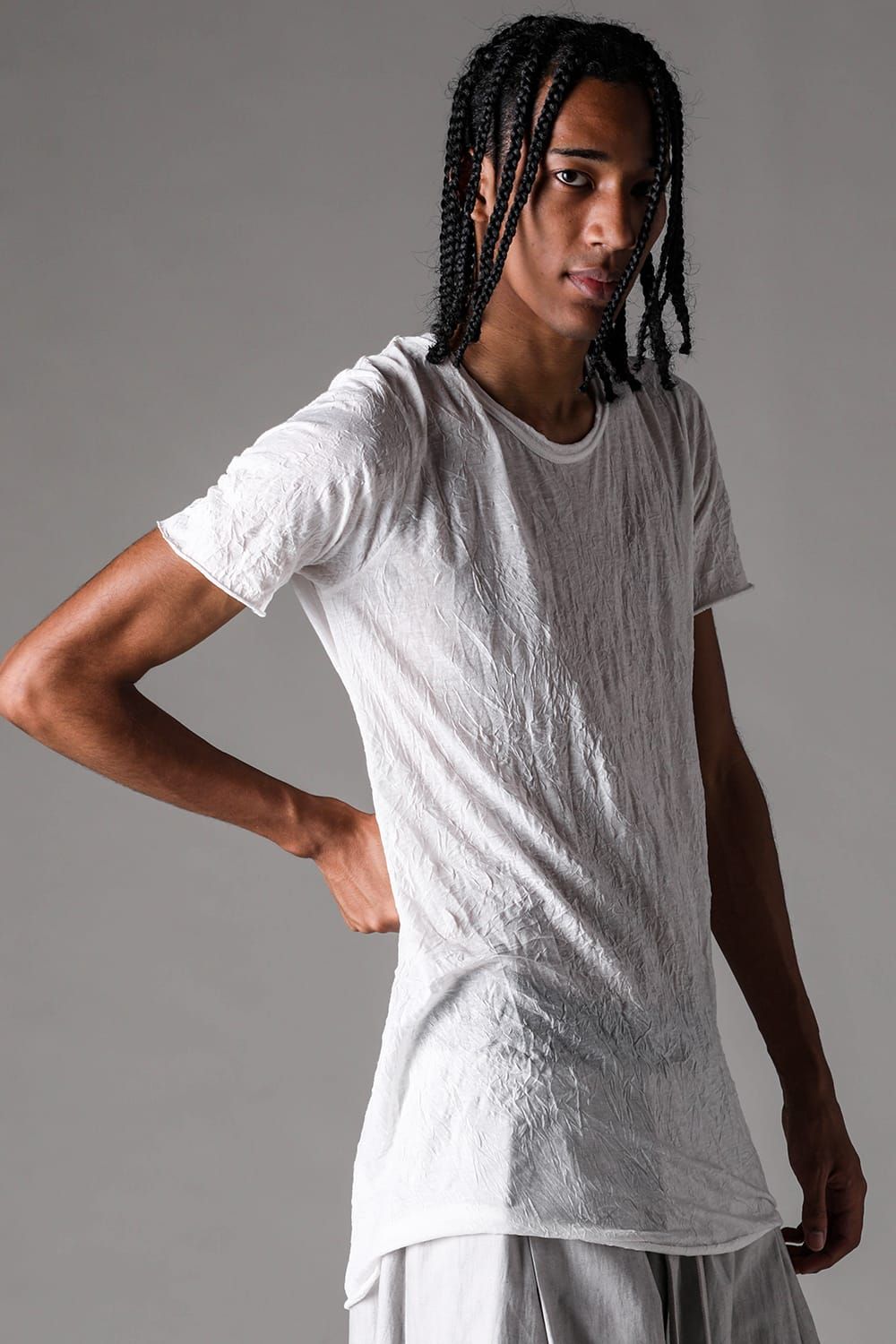 《2027SS先行予約》Washed Guize Crew Neck Tee"Black / White /L.Grey /Grey" / ウォッシュドガーゼクルーネックTee"ブラック / ホワイト /ライトグレー /グレー"