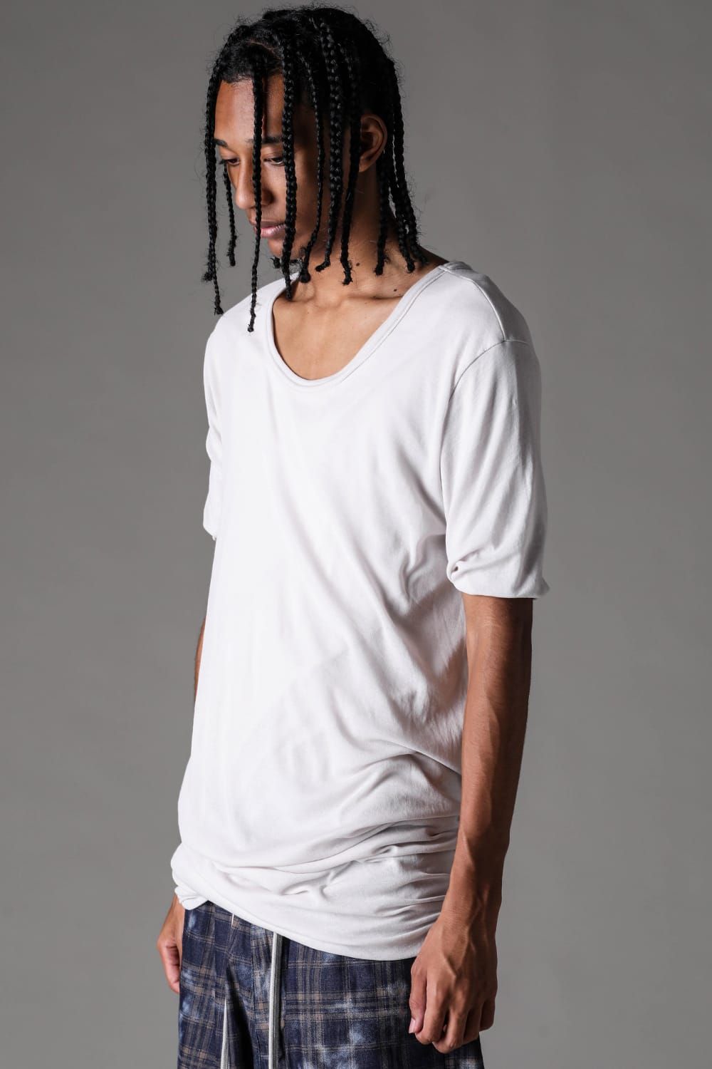 《2027SS先行予約》Sheer High Twist Rib Double Layered Tee "Black / L.Beige / L.Grey / D.Grey" / シアーハイツイストリブレイヤードTee"ブラック /ライトベージュ /ライトグレー/ ダークグレー"