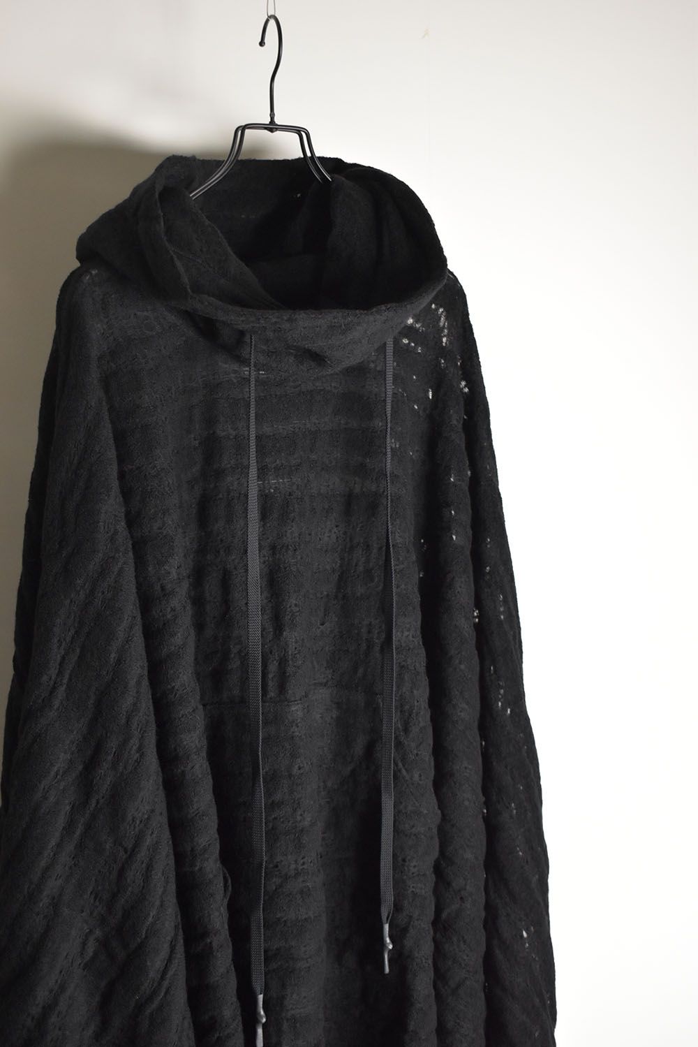 HOODIE PONCHO"Black"/フーディポンチョ"ブラック"