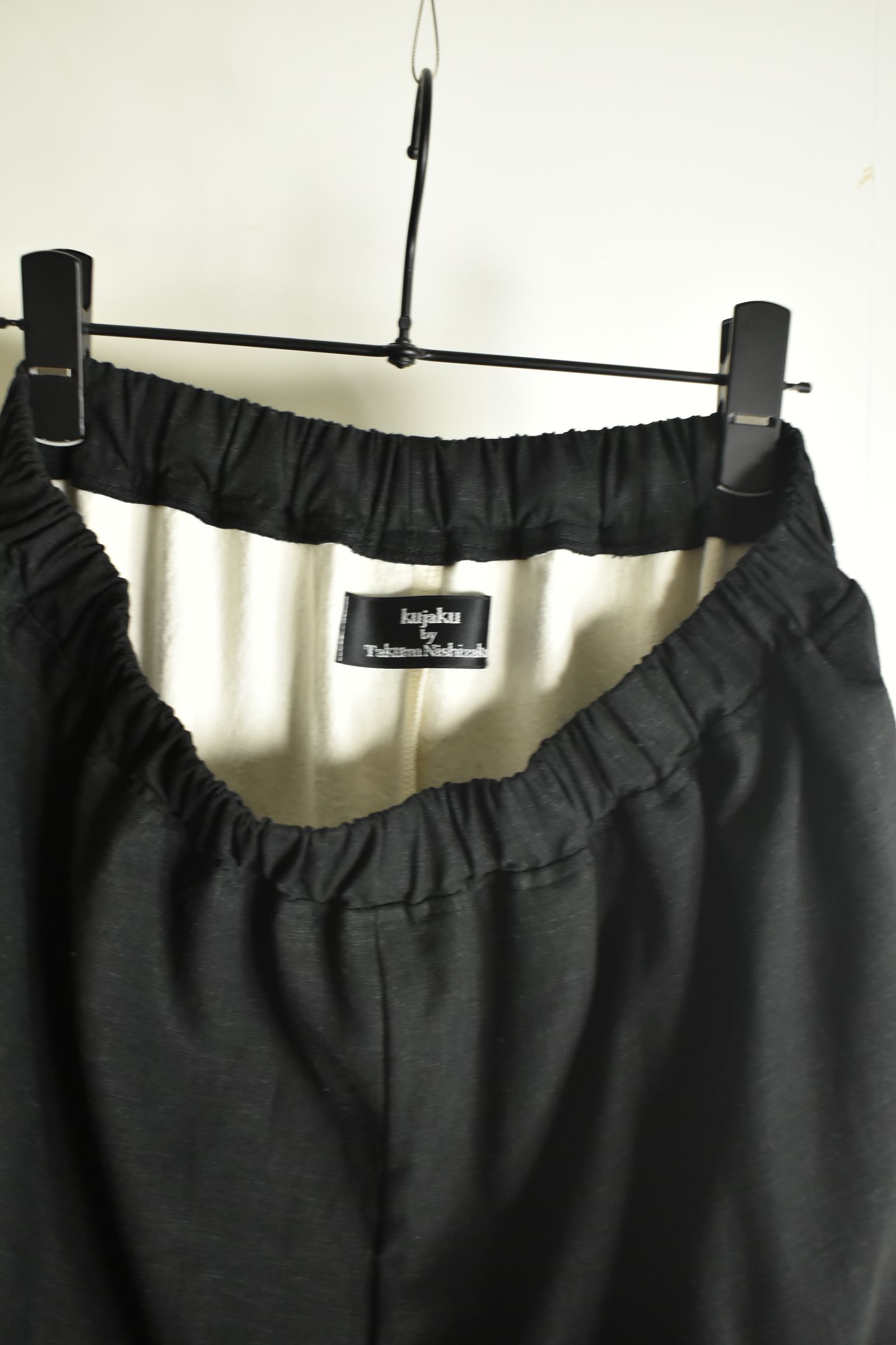 Layerd Easy Half Pants"Black" / レイヤードイージーハーフパンツ"ブラック"