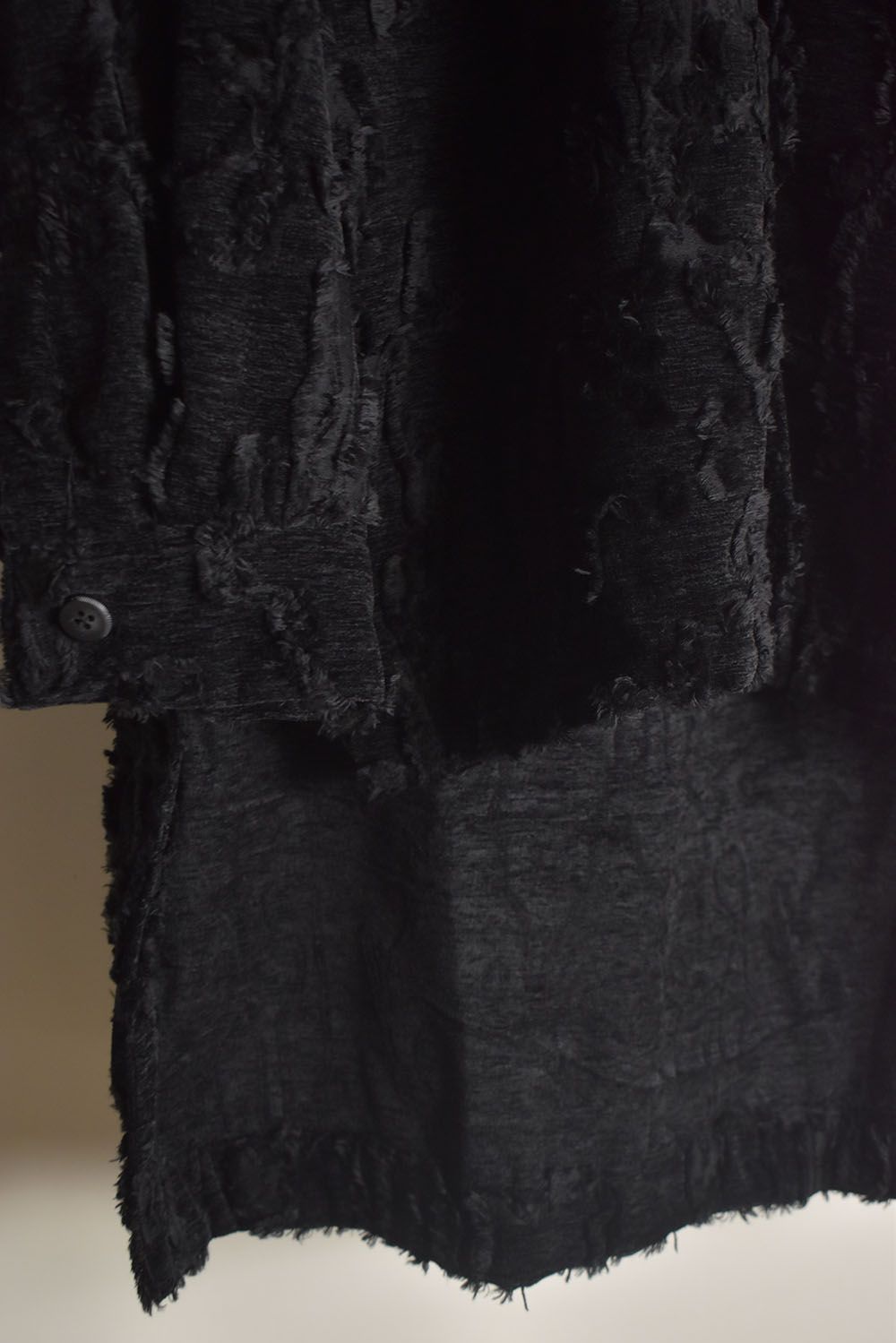 Jacguard Long Shirts"Black"/ジャガードロングシャツ"ブラック"