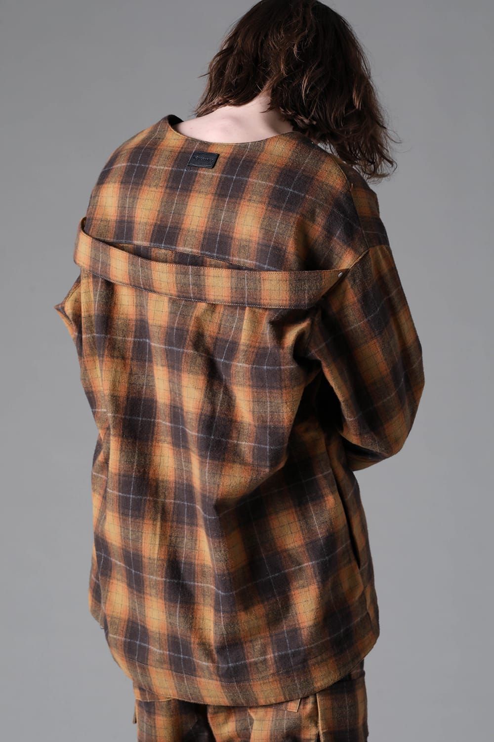 《2026AW先行予約》Plaid Cardigan Shirts""Soft Greige / Black Camel / Warm Brown" " / プレイドカーディガンシャツ"ソフトグレージュ/ブラックキャメル/ウォームブラウン"