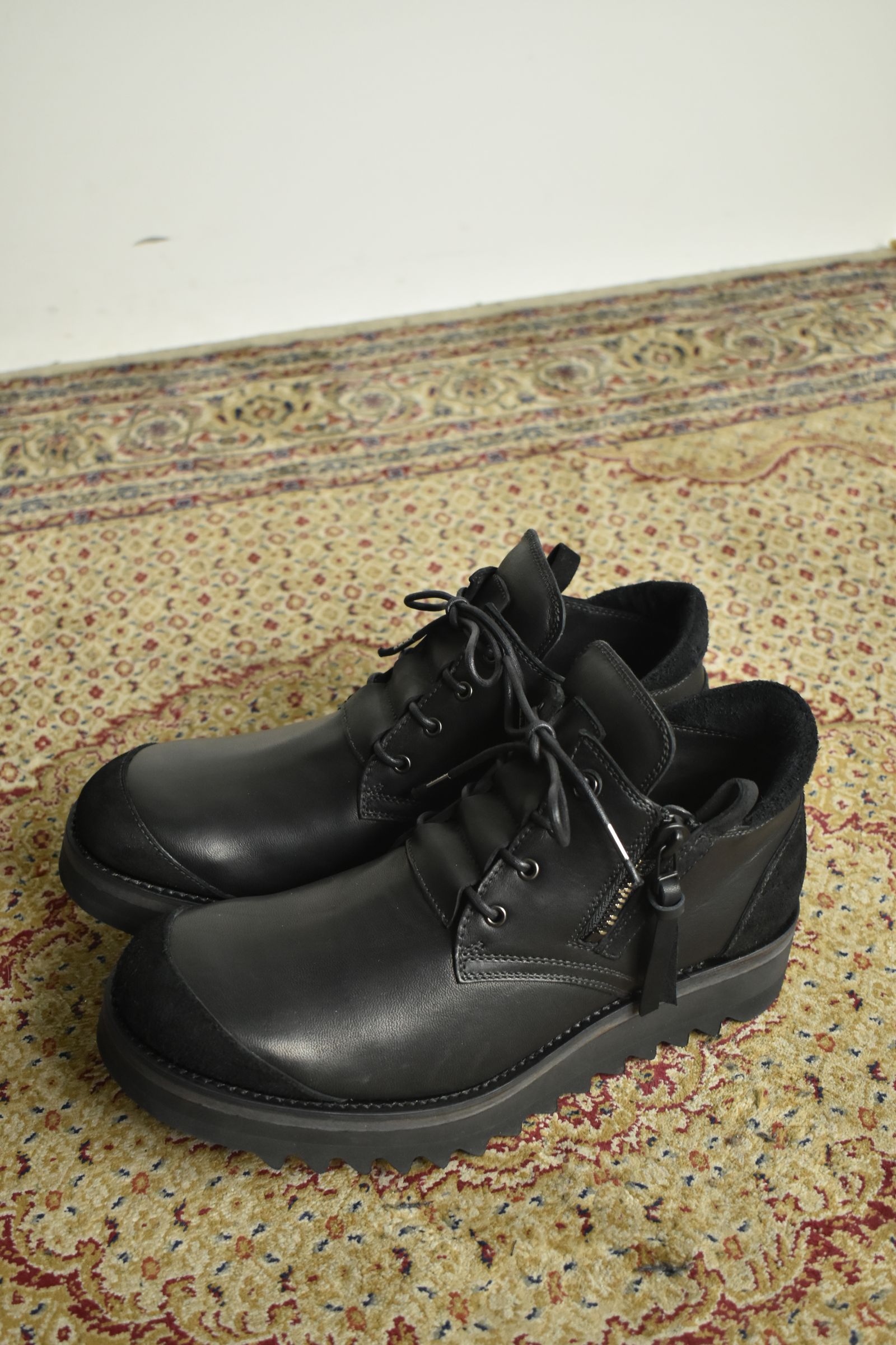 Horse Leather Derby Shoes"Black" / ホースレザーダービーシューズ"ブラック"