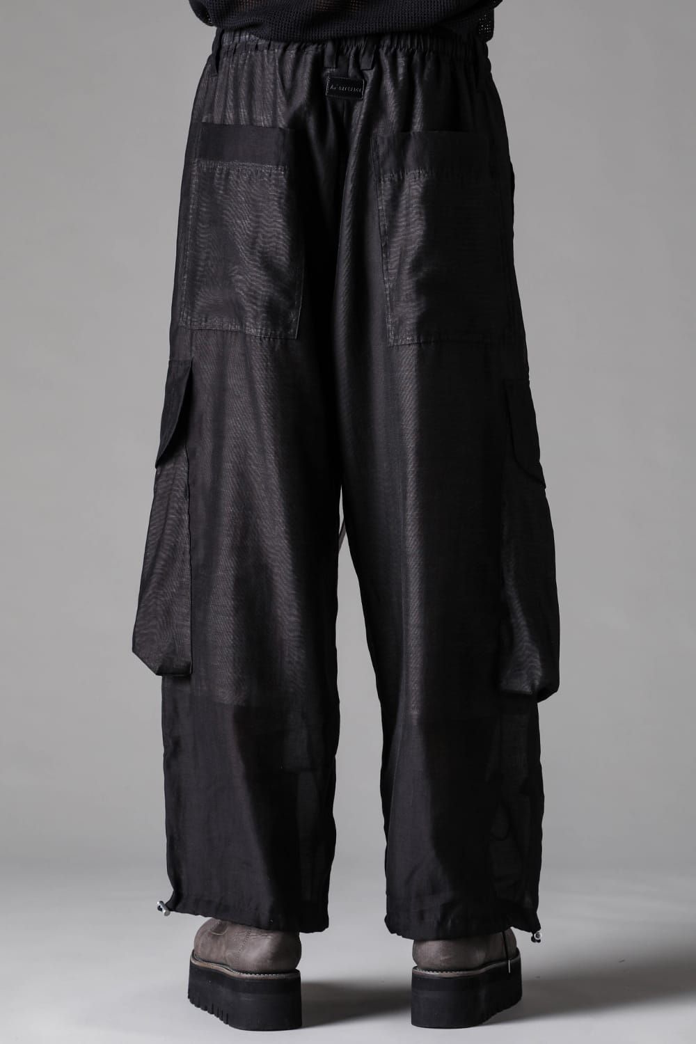 《2027SS先行予約》Cargo Tuck Wide Pants"Black " / カーゴタックワイドパンツ"ブラック"