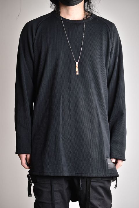 Wide Round Neck"Black"/ワイドラウンドネック"ブラック"